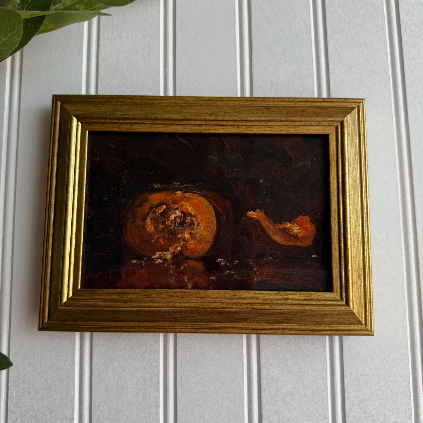 Still Life Moody Pumpkin Art Print Framed gallery wall