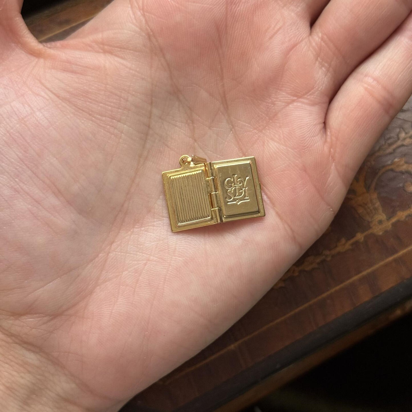 Vintage Style Mini Book Locket Pendant