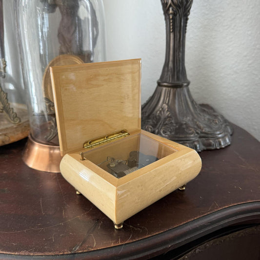 Vintage Italian Wooden Music Box