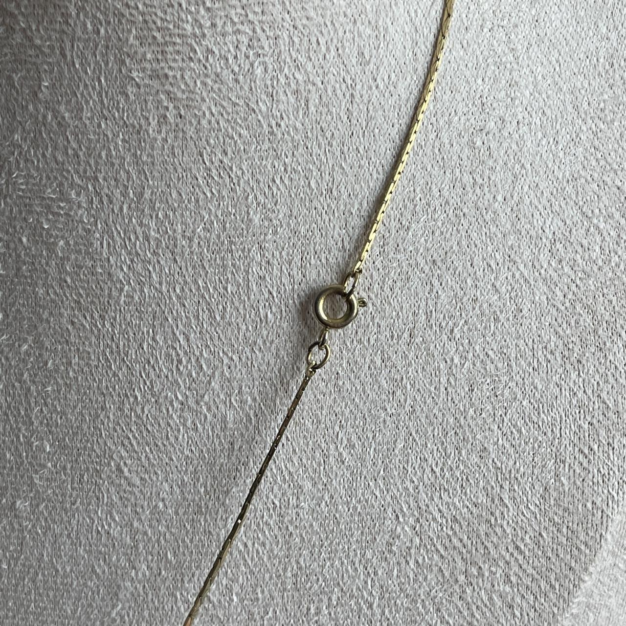 Vintage W&H Co Gold Filled Paste Double Frame Locket Pendant necklace