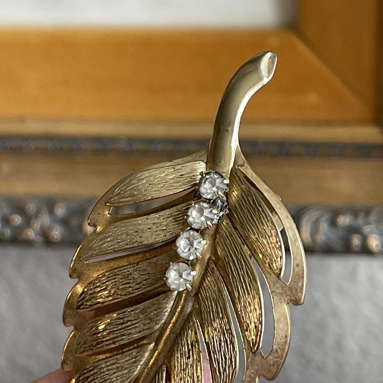 Vintage gold tone Hair clip pieces Set