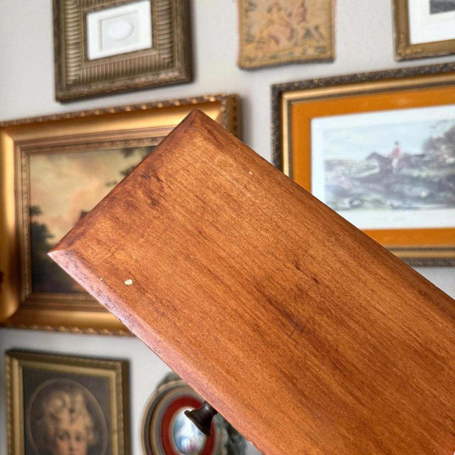 Vintage Wooden Box with metal hardware