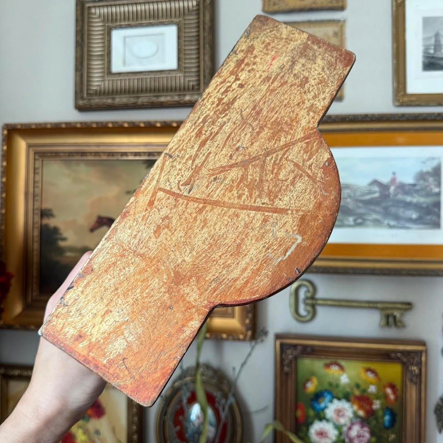 Vintage Pedestal Wall Shelf