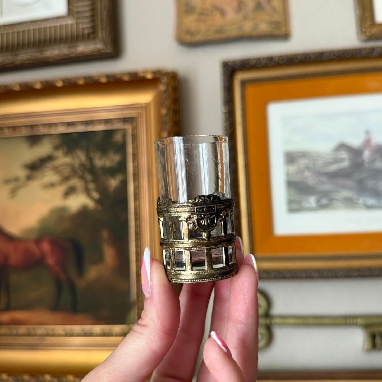 Vintage Metal Shot Glasses