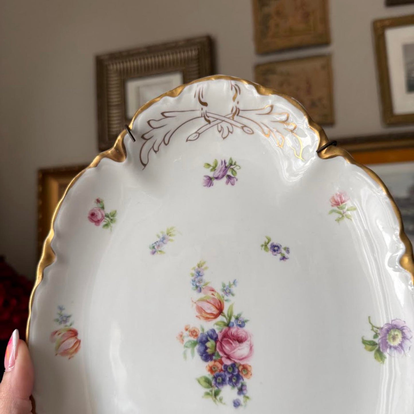 Vintage Warwick Floral Tray Platter