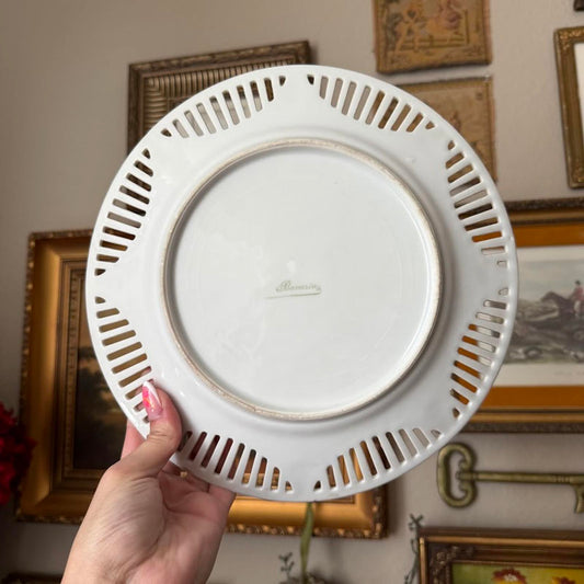 Vintage Bavaria Floral Plate