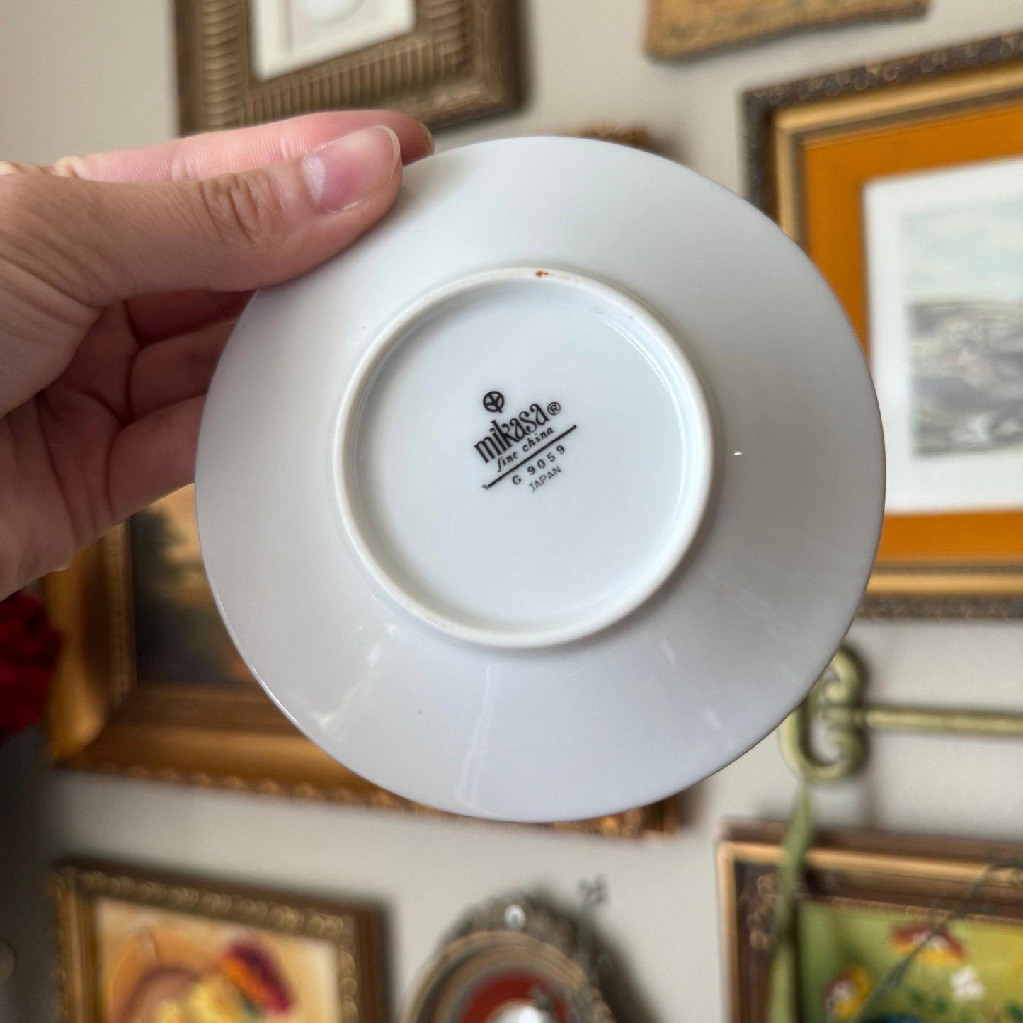 Vintage Mikasa Candle Holder Fine China Montclair Pattern set of 2