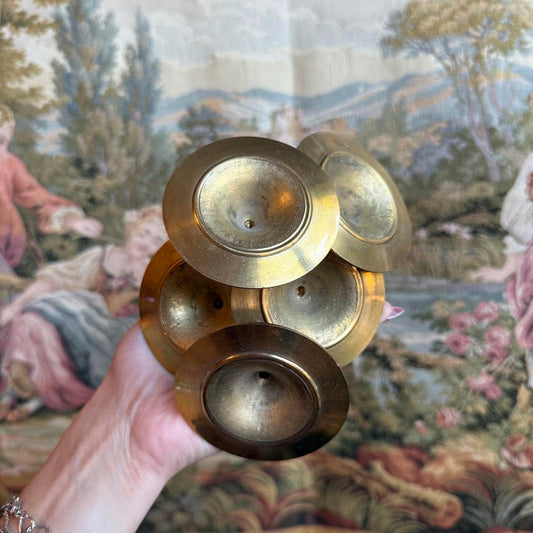 Vintage set of 5 Candle holders