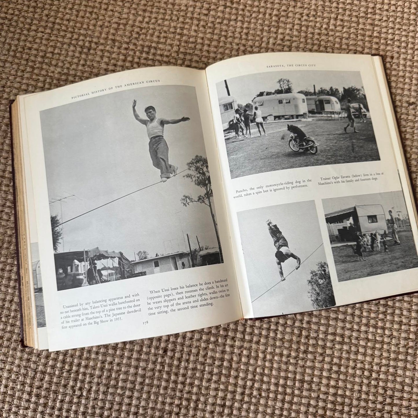Pictorial History of the American Circus Vintage Book