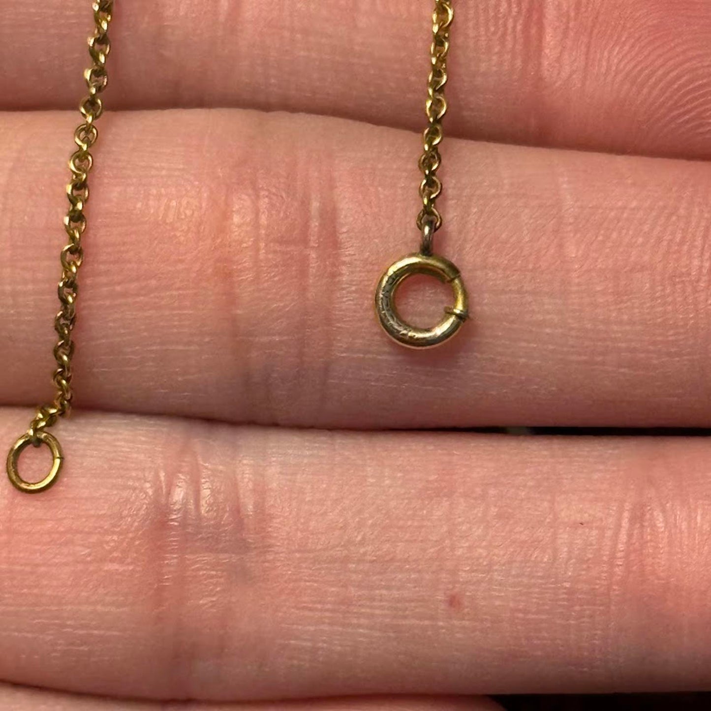 Vintage Ruby Red & clear rhinestone necklace