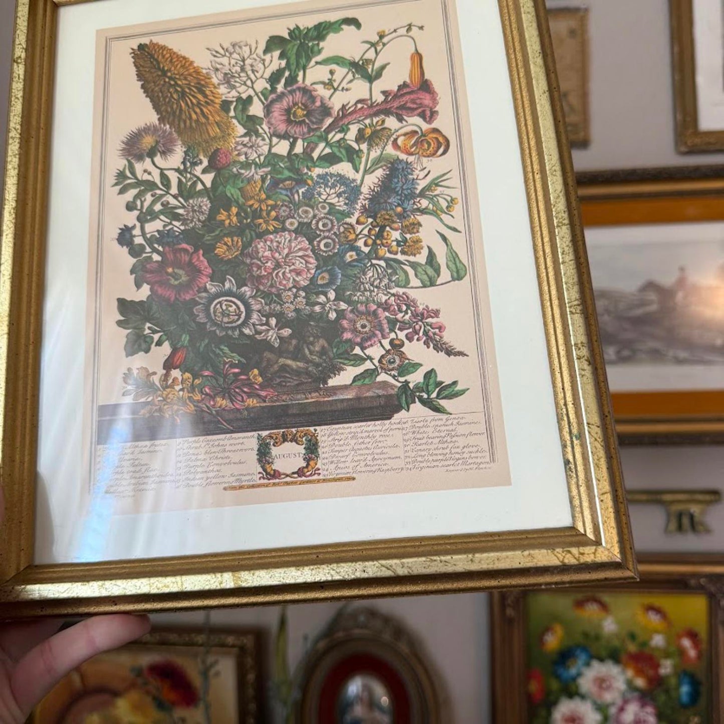 Vintage Floral Framed Print