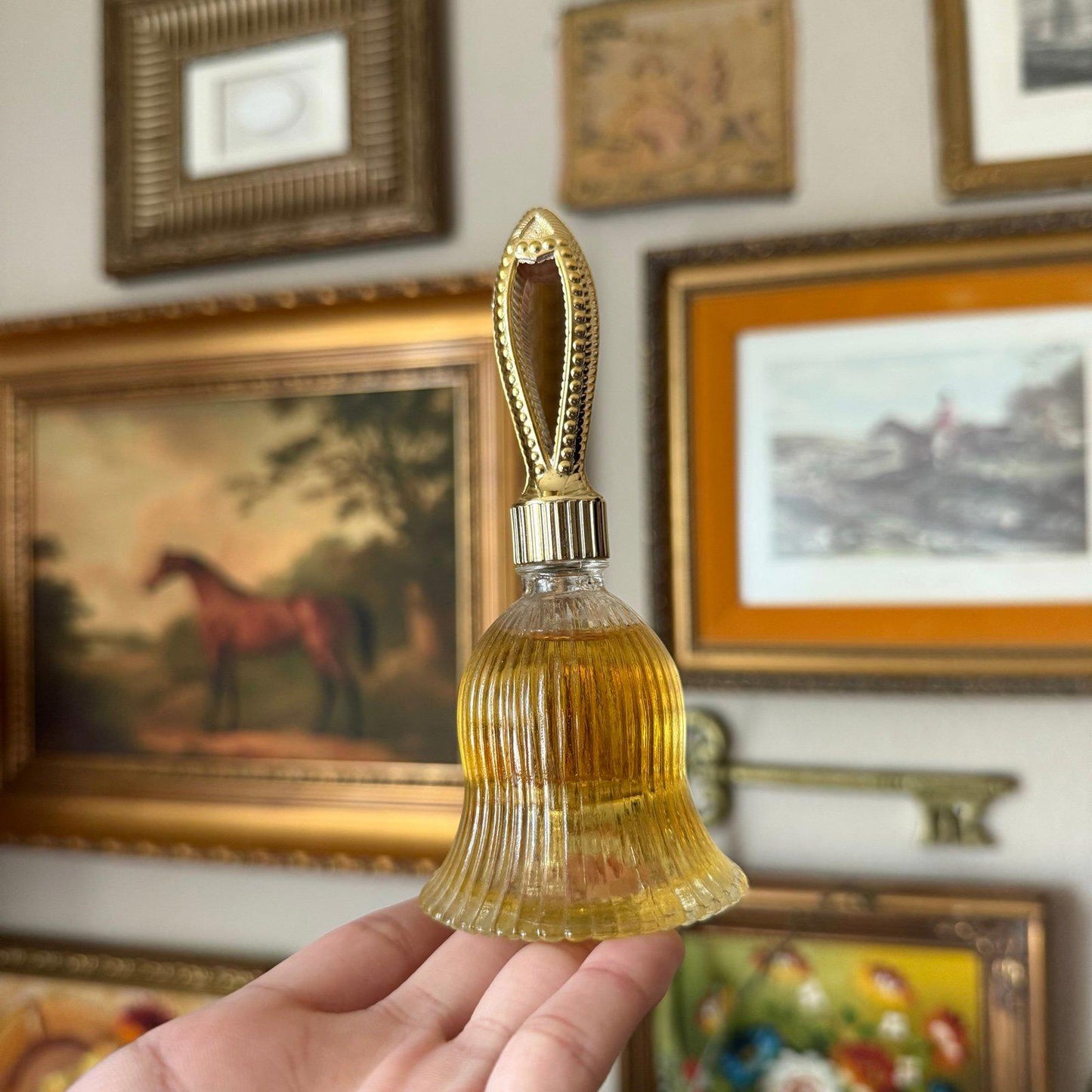 Avon "To a Wild Rose" Cologne in a bell-shaped bottle