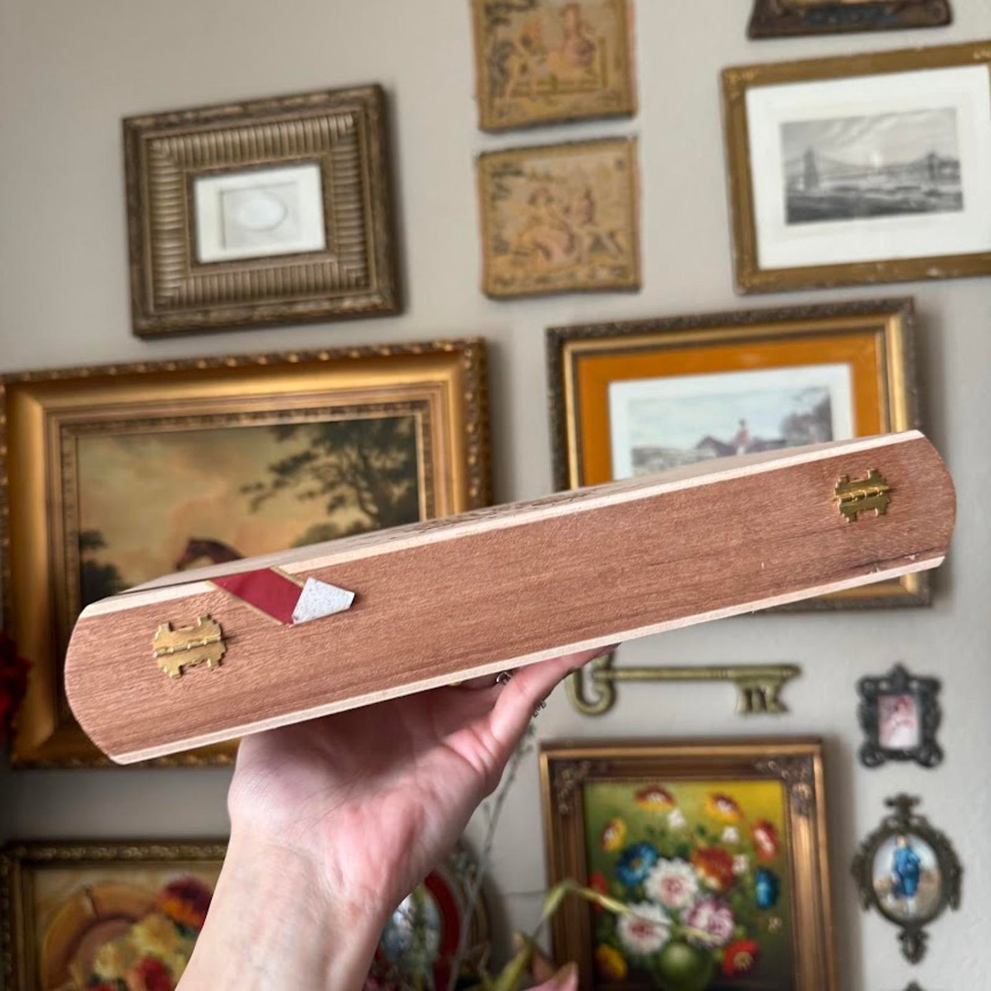 Vintage The Wise Man Cigar Box