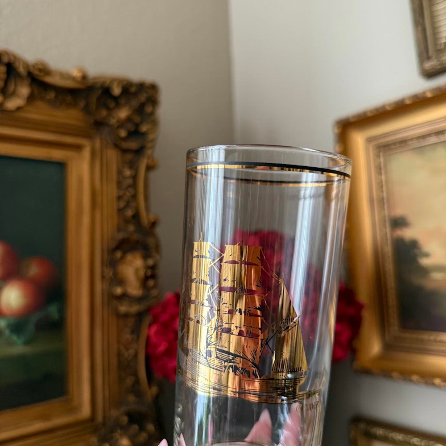 Vintage Culver Sail Boat Glasses