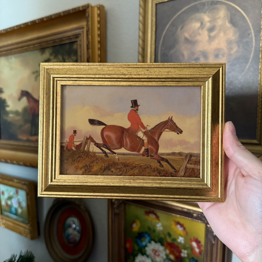 Equestrian English Man riding a horse Art Print Gallery Wall