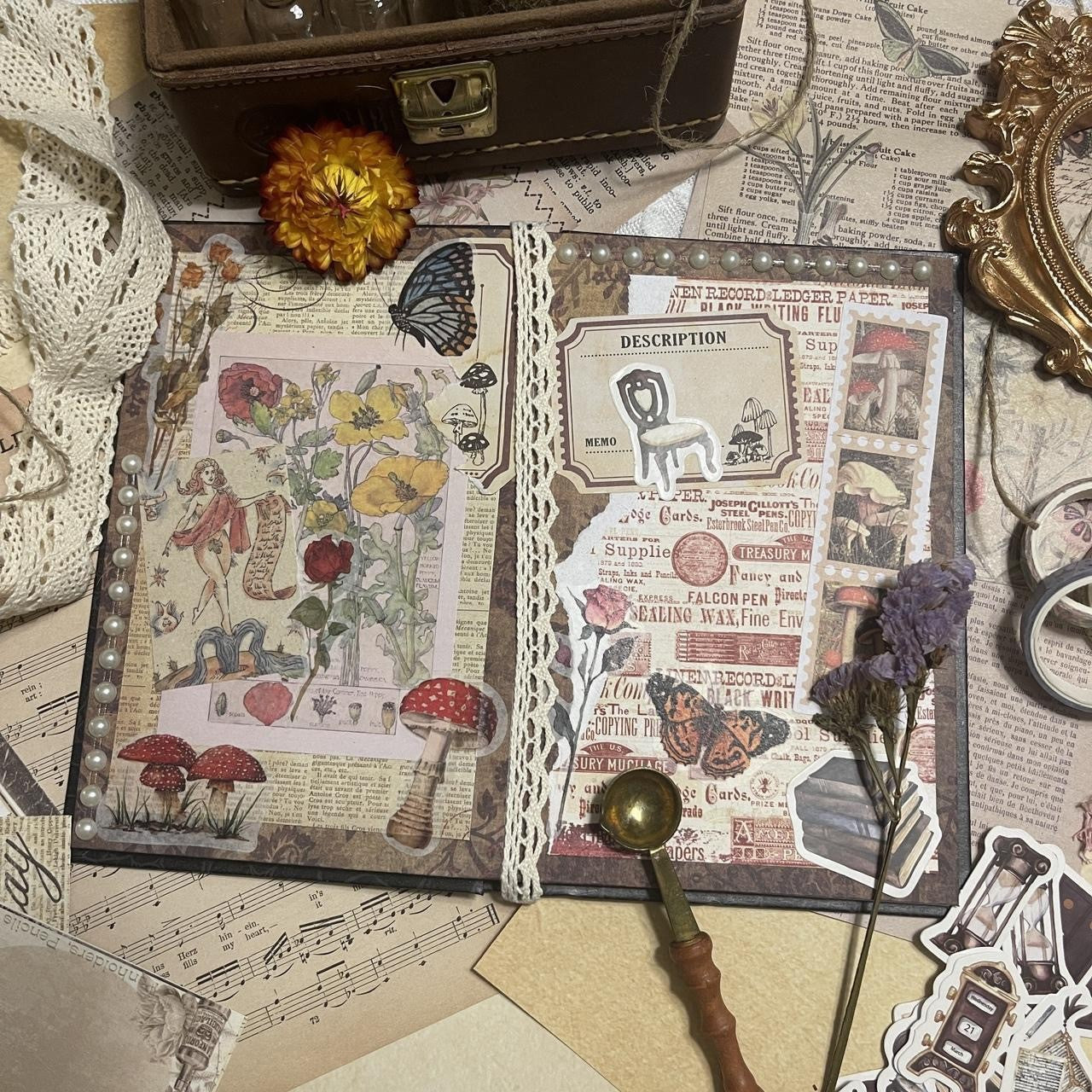 Vintage Style Ephemera Scrapbooking Kit