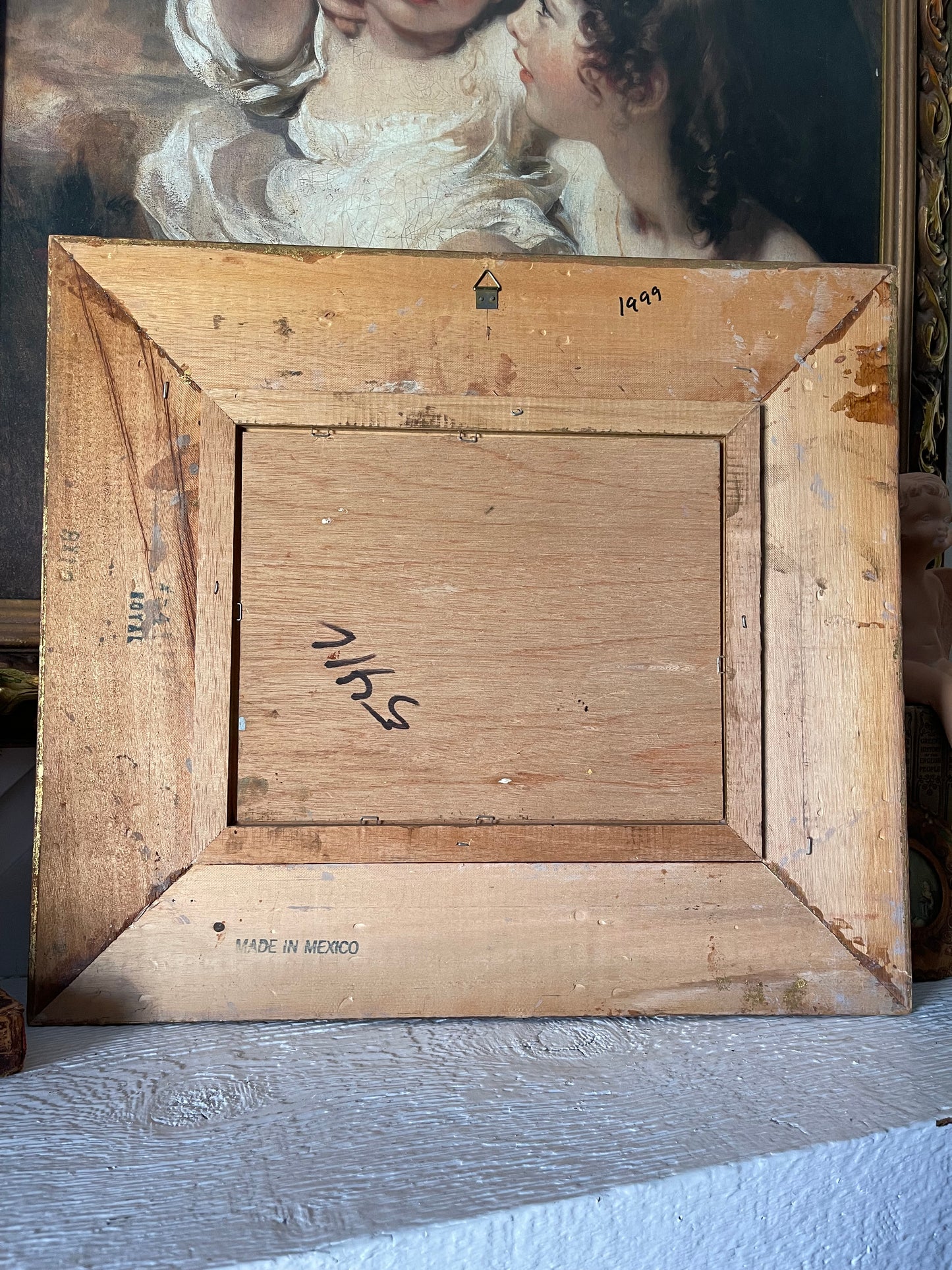 Winter ducks landscape painting