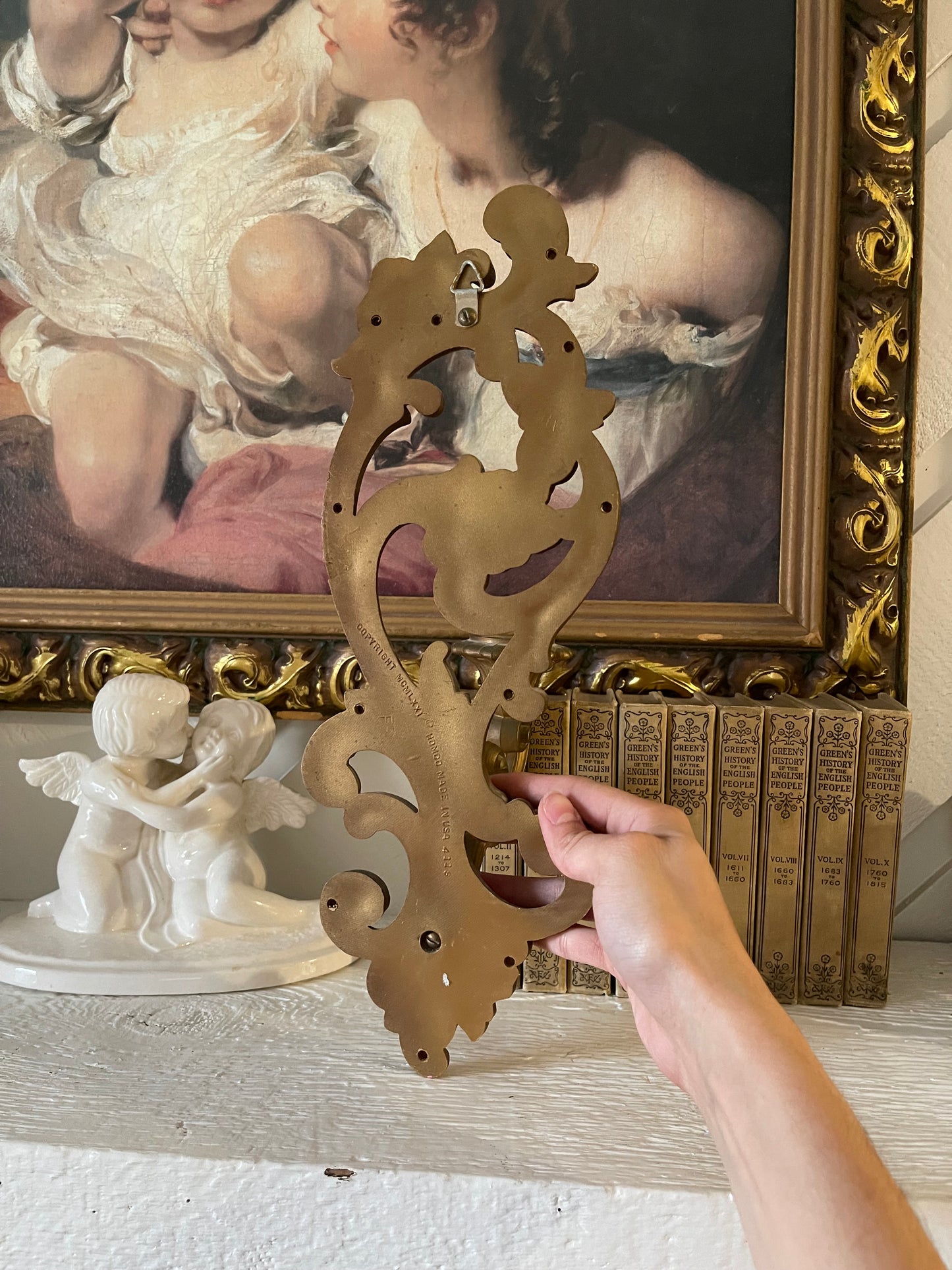 Vintage Hollywood Regency Gold Homco Candle Holders