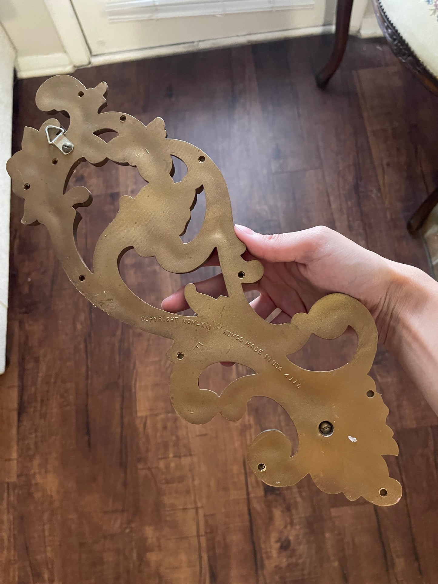 Vintage Hollywood Regency Gold Homco Candle Holders