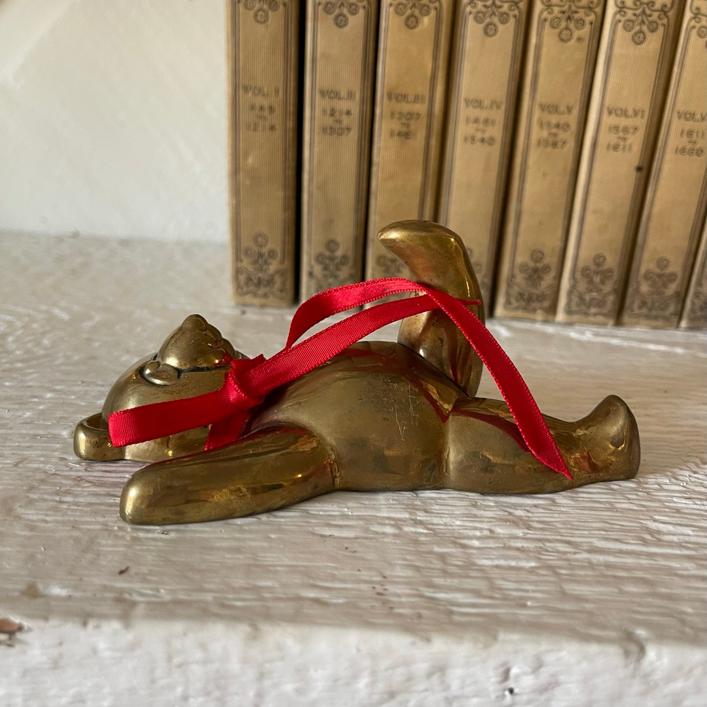 Vintage brass bear hook