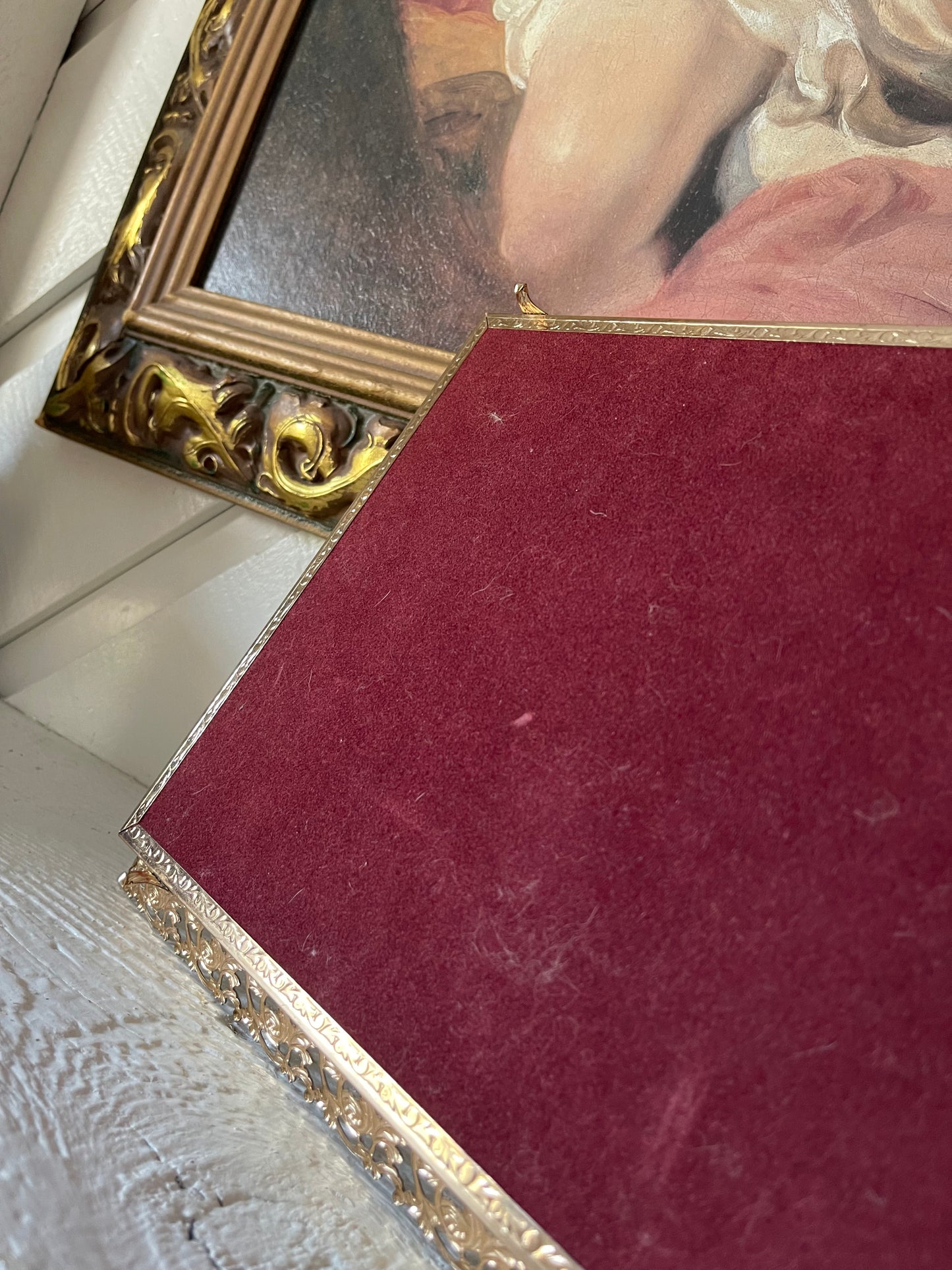 Rectangle Vintage Vanity Mirror Tray