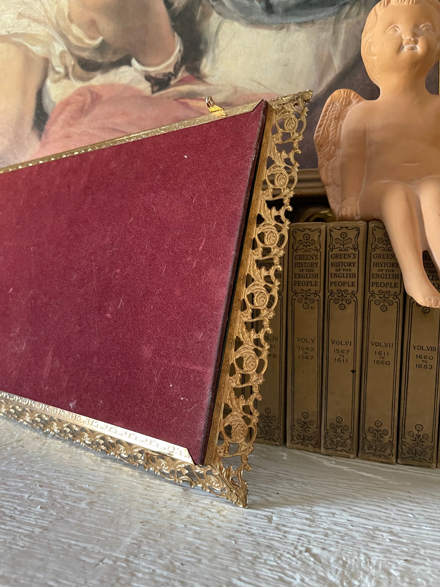 Rectangle Vintage Vanity Mirror Tray