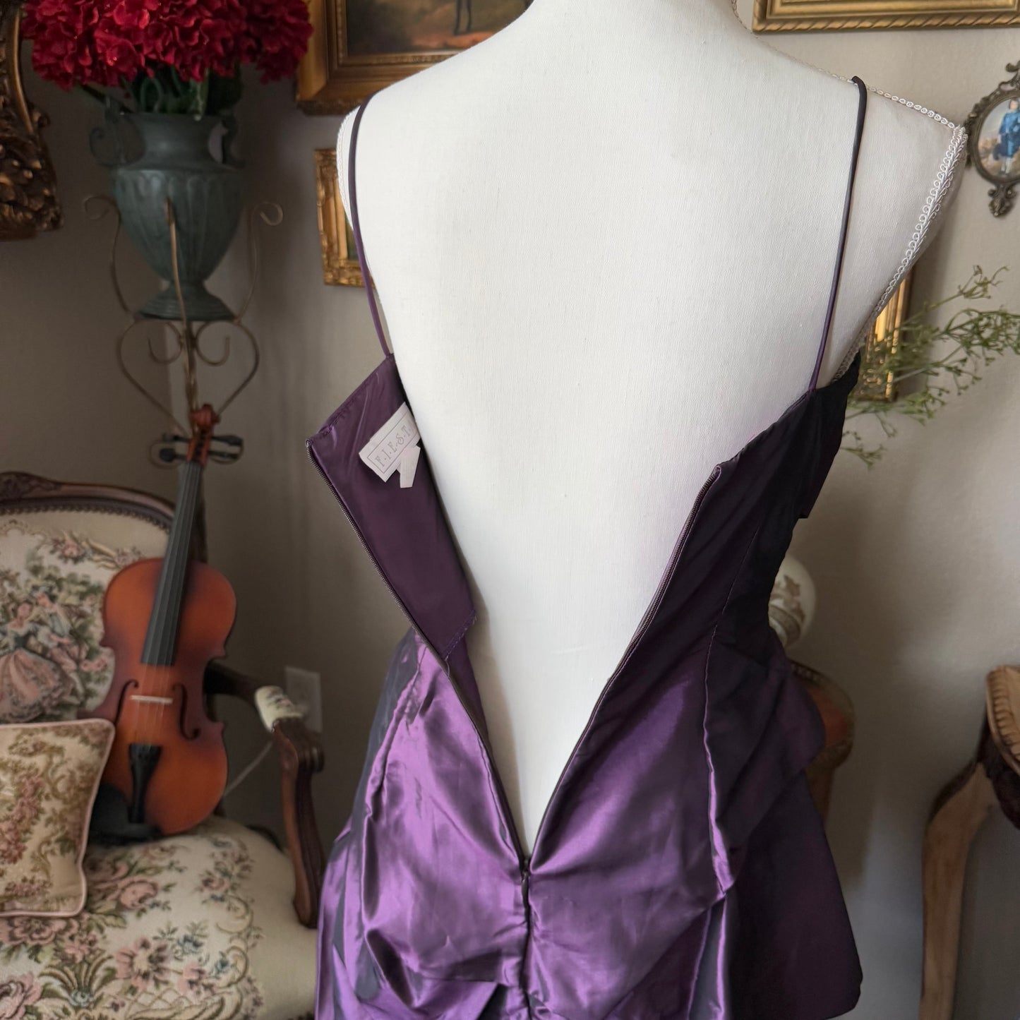 Vintage Purple Mini Dress