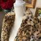 Carine Roitfeld x Uniqlo leopard faux fur coat