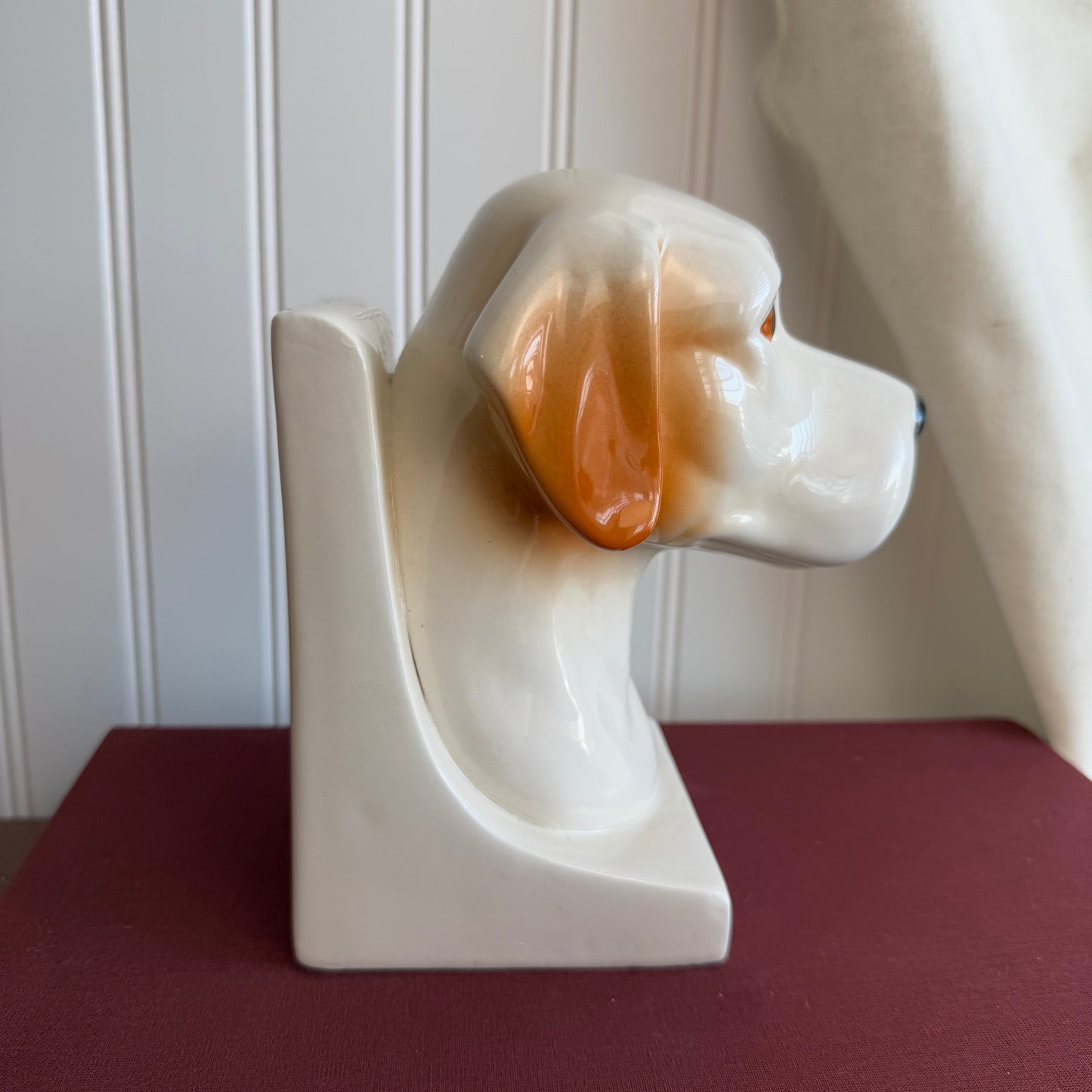 Labrador Figurine Ceramic Bookend