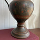 Vintage brass pitcher with etched details