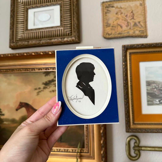 Vintage Framed Silhouette of a Man