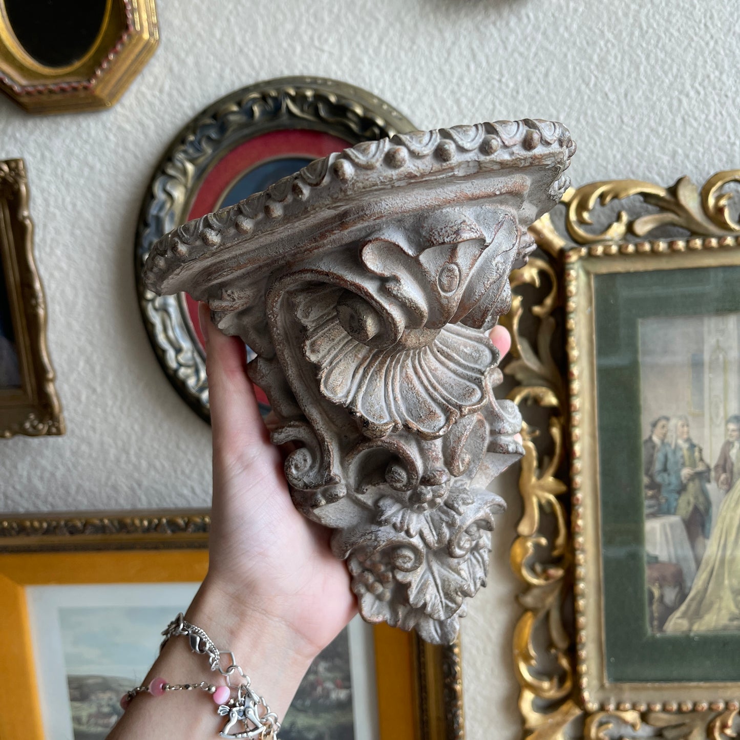 Vintage ornate wall shelf