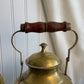 Brass with wooden handle Teapot India In good condition