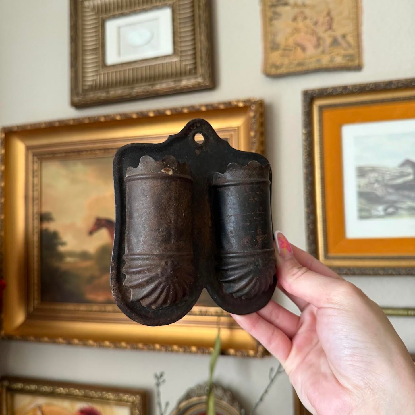 Vintage Tin Match Holder