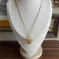 Vintage Gold tone Basket Necklace