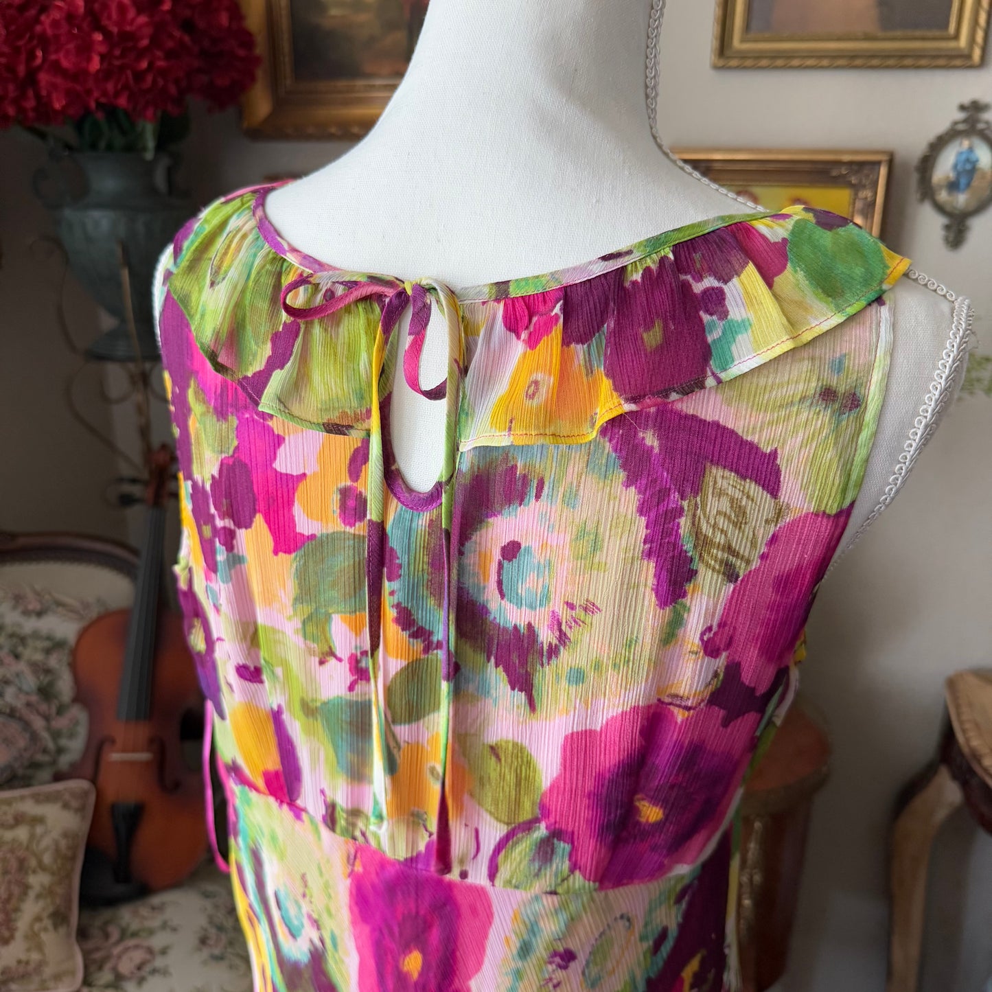 Bright colorful Floral Dress Jillian Jones