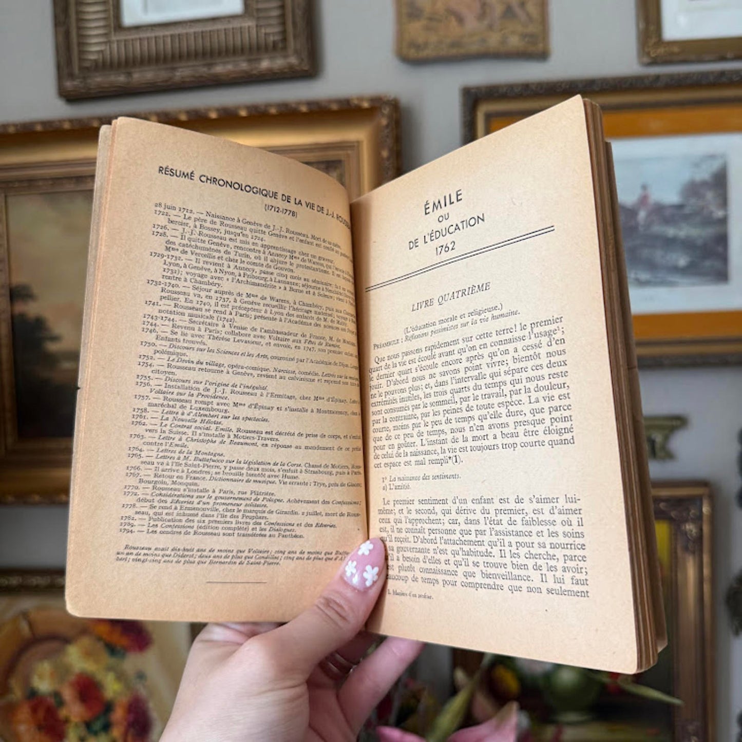 Vintage JJ Rousseau Book
