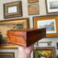 Vintage Wooden Box with metal hardware