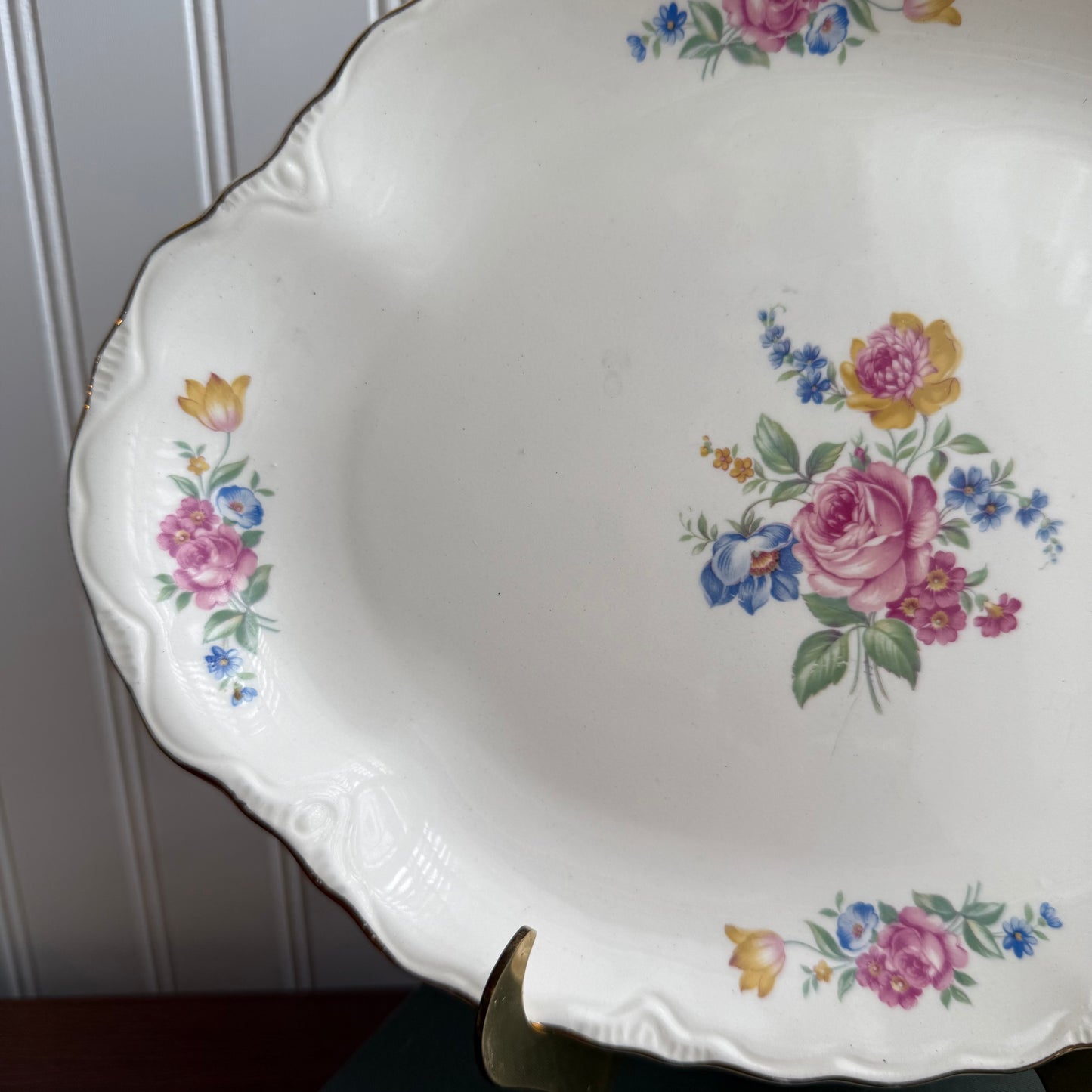 Hazel Pattern 1940's Floral Plate