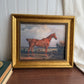 Vintage Inspired Horse in Landscape Framed Art Print Gallery Wall