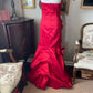 MayQueen Couture Red Fit and Flare Ballgown Dress