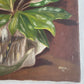 Vintage Botanical Plants and figurine Painting