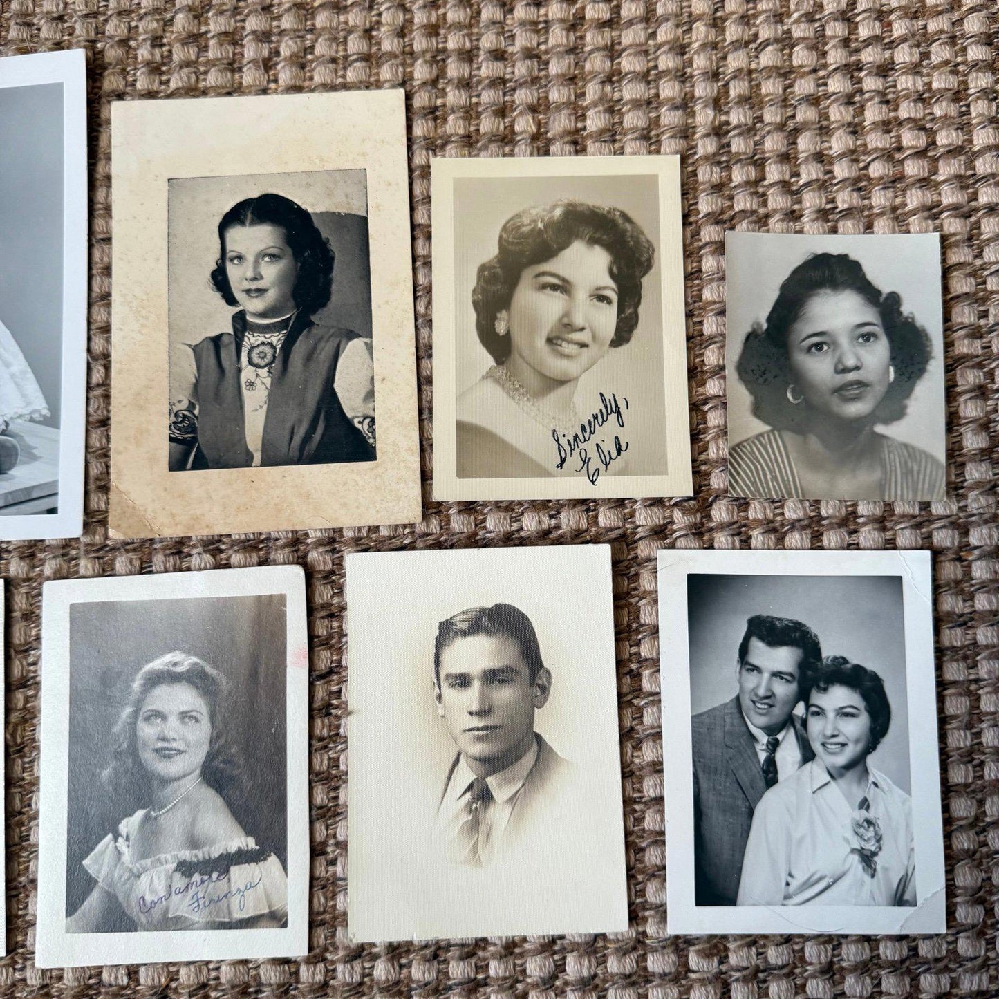 Vintage 1950s old photo Lot Bundle set of 8