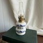 Vintage white and blue Oil Lamp