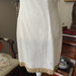 Laurence Kazar Vintage 80s White & Gold Beaded Dress