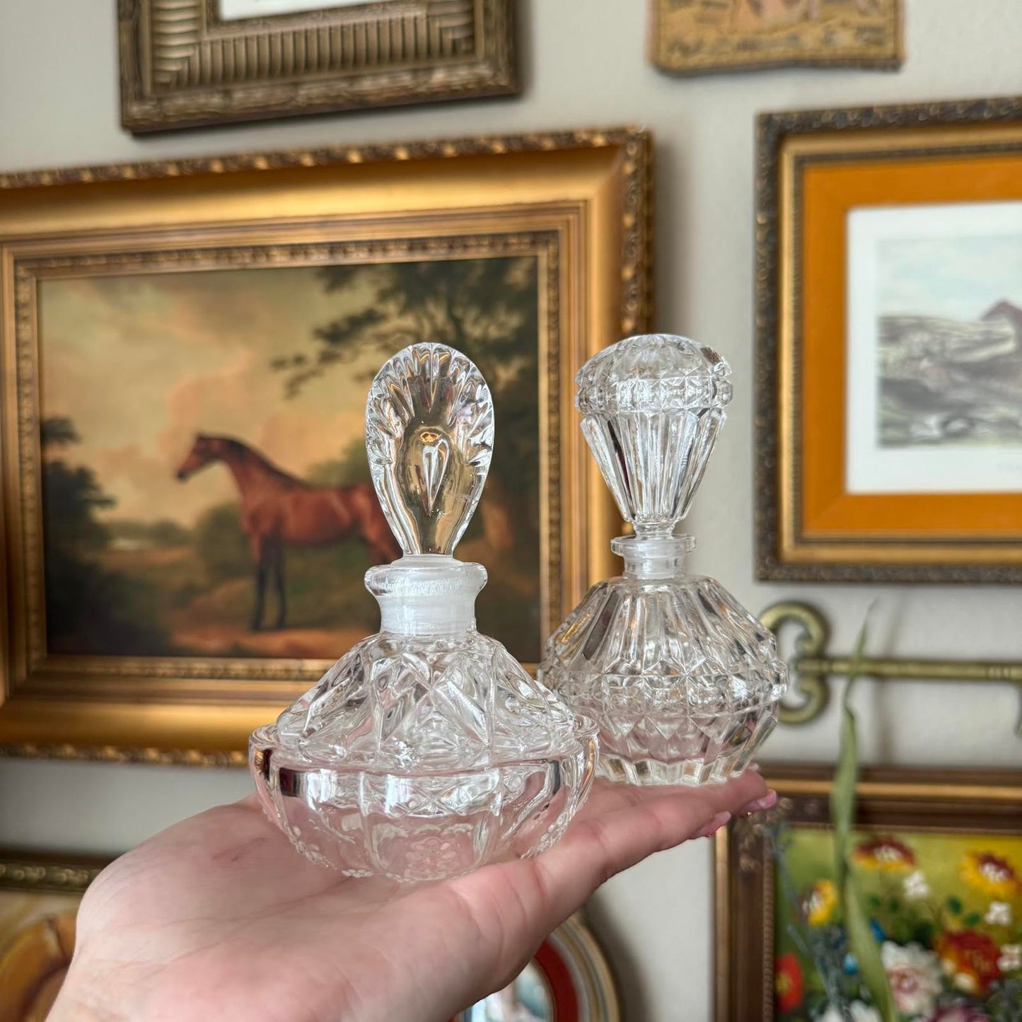 Vintage Glass Perfume Bottles
