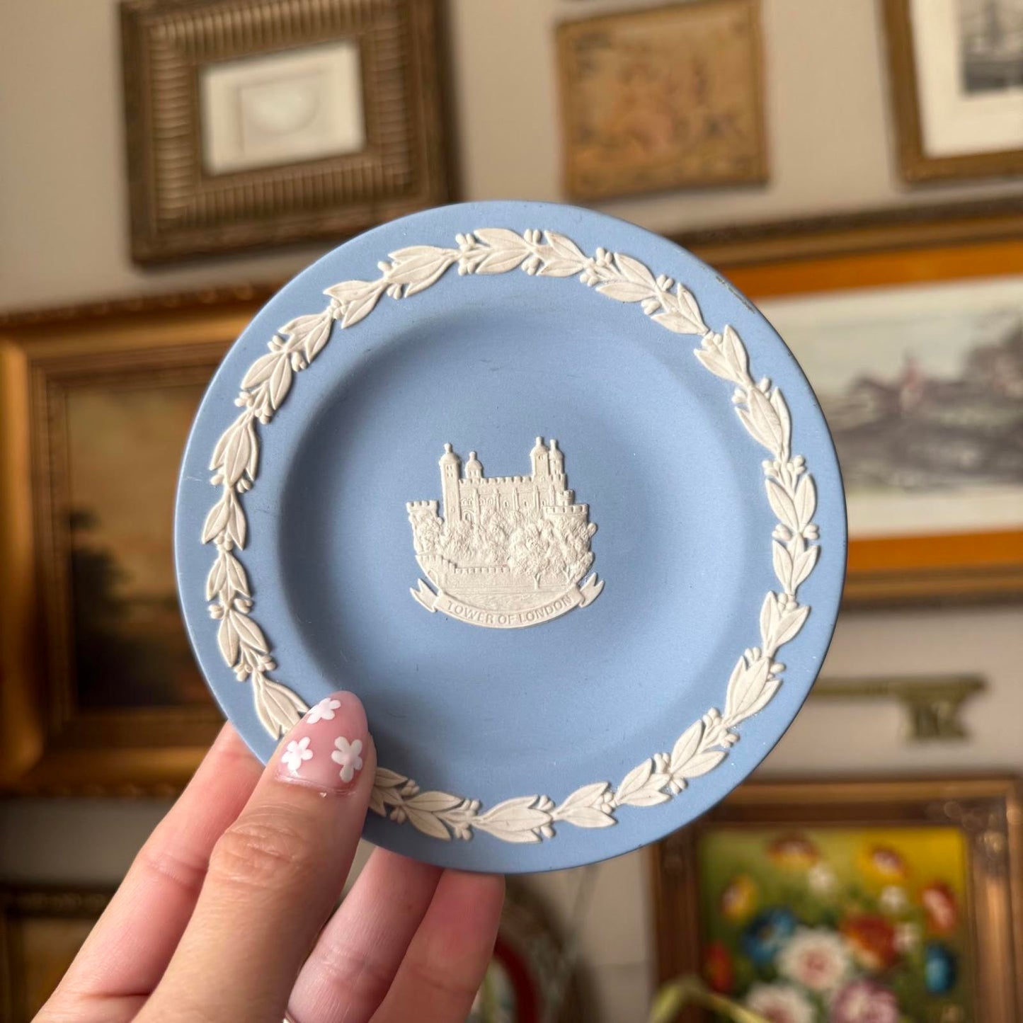 Blue Wedgewood Tower of London Plate