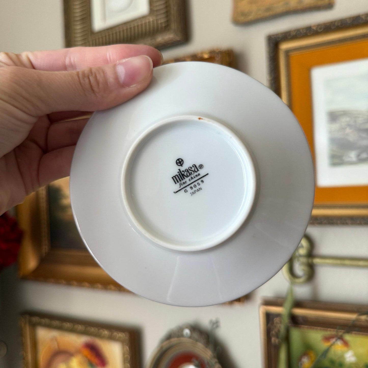 Vintage Mikasa Candle Holder Fine China Montclair Pattern set of 2