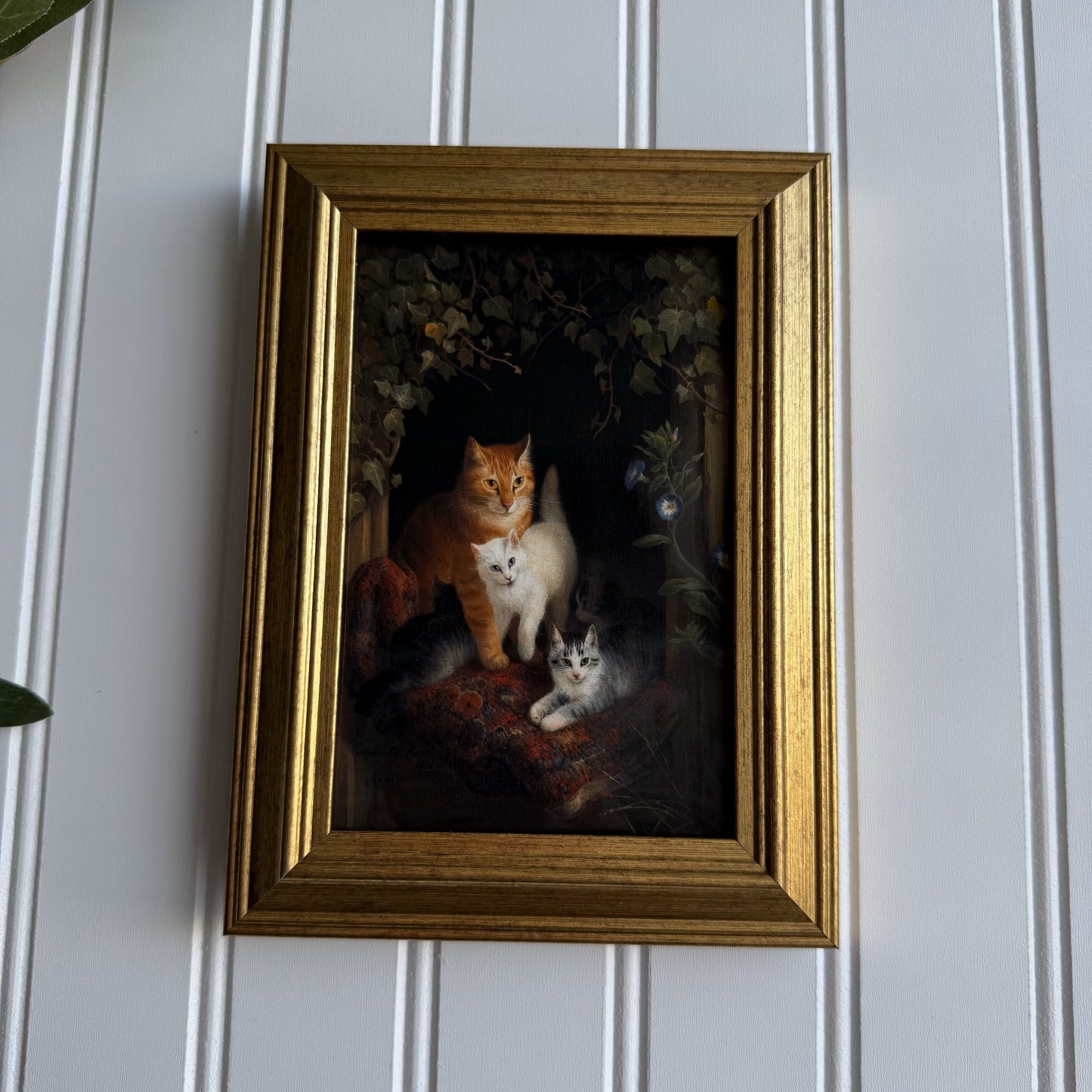 Orange cat with Kitties Art Print Gallery Wall