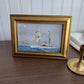 Vintage Style Boat & Ocean scenery framed Print gallery wall